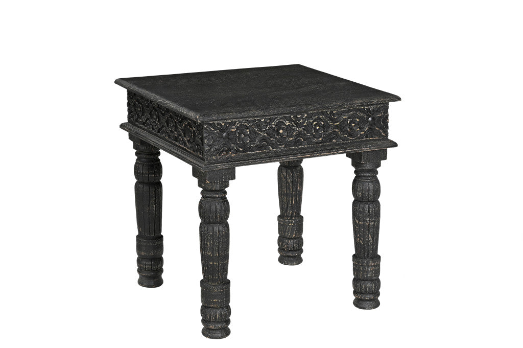 Black Solid Wood Table - Home Decor