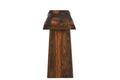 60" Dark Brown Solid Wood Frame Console Table