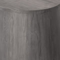 18" Ebony Solid Wood Round End Table