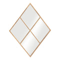 41" Gold Diamond Steel Framed Accent Mirror