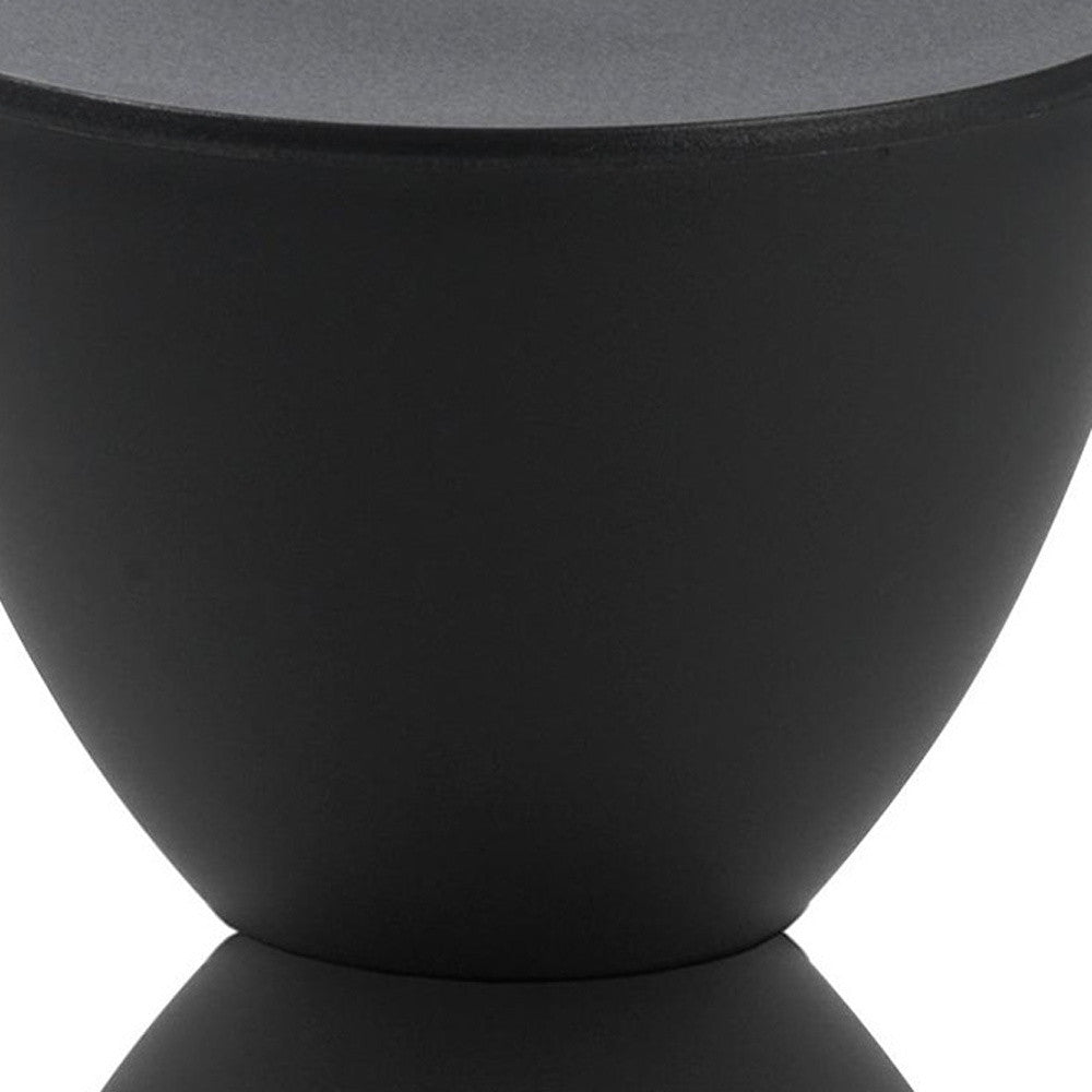 Black Plastic End Table - Heavy Duty Design