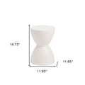 White Pedestal End Table - Heavy Duty