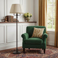 60" Bronze Metal Four Light Floor Lamp With Beige Fabric Square Shade
