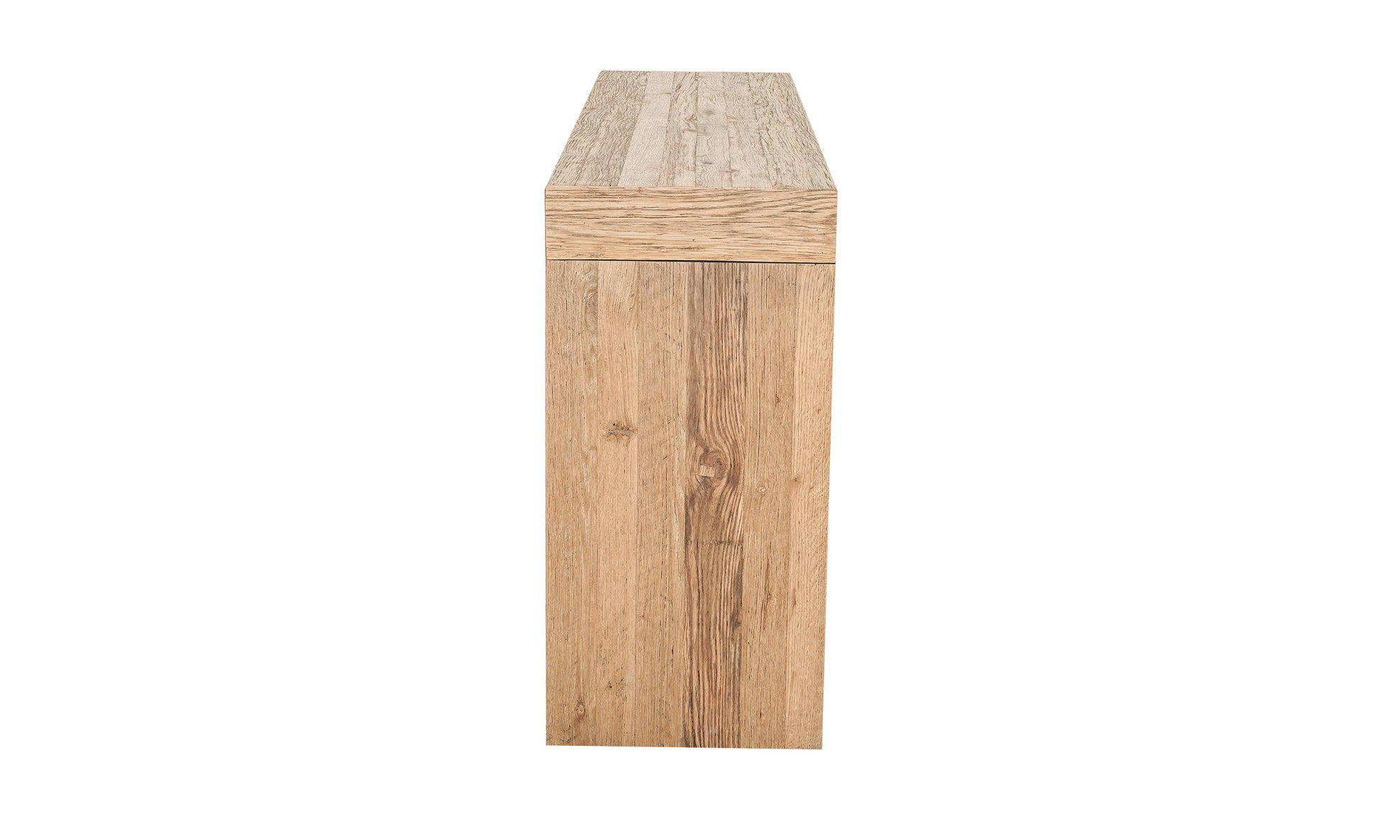 Rustic Evander Oak Console Table
