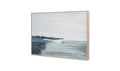 Serene Shoreline Framed Painting - Rustic Home Décor Art