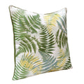 Set of Two 20" Green and Yellow Throw Pillows