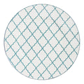 Turquoise Sixteen Piece Round Trellis Ceramic Service For Four Dinnerware Set