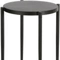 Black Metal End Table - 24