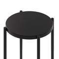 Black Metal End Table - 24