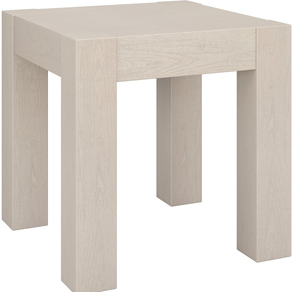 Luxury Living - Alder White End Table