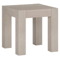 Luxury Living - Alder White End Table