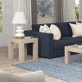 Luxury Living - Alder White End Table