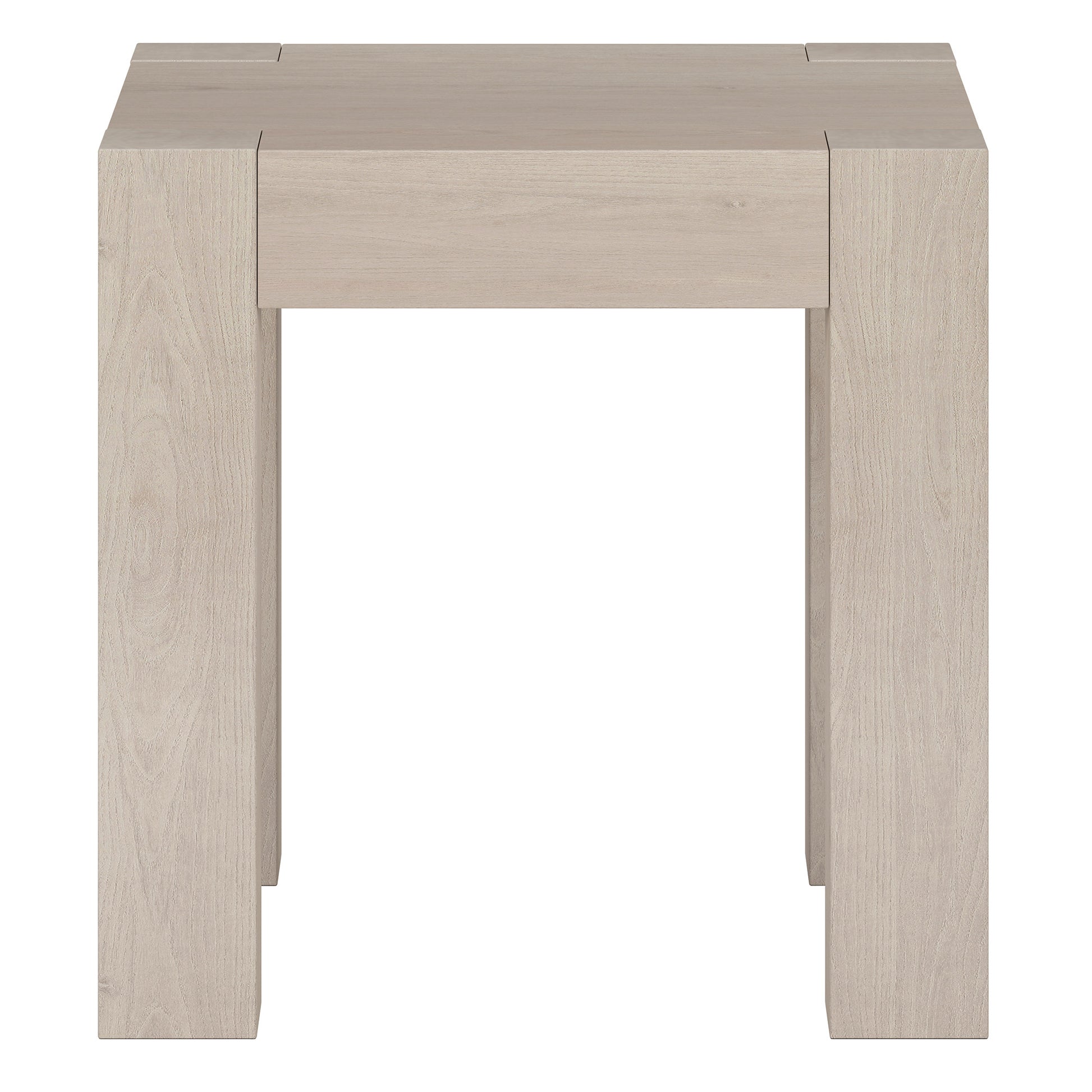 Luxury Living - Alder White End Table