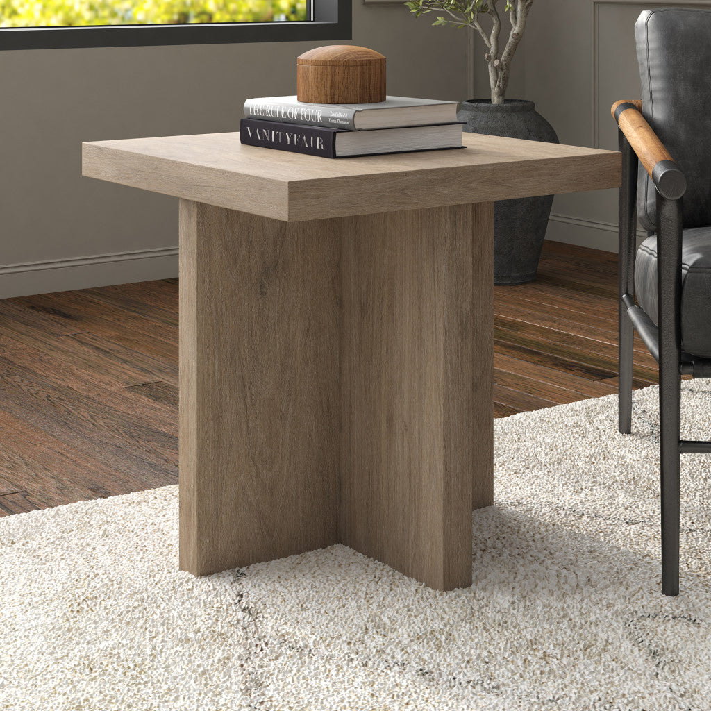 Gray Wood End Table - High-End Furniture