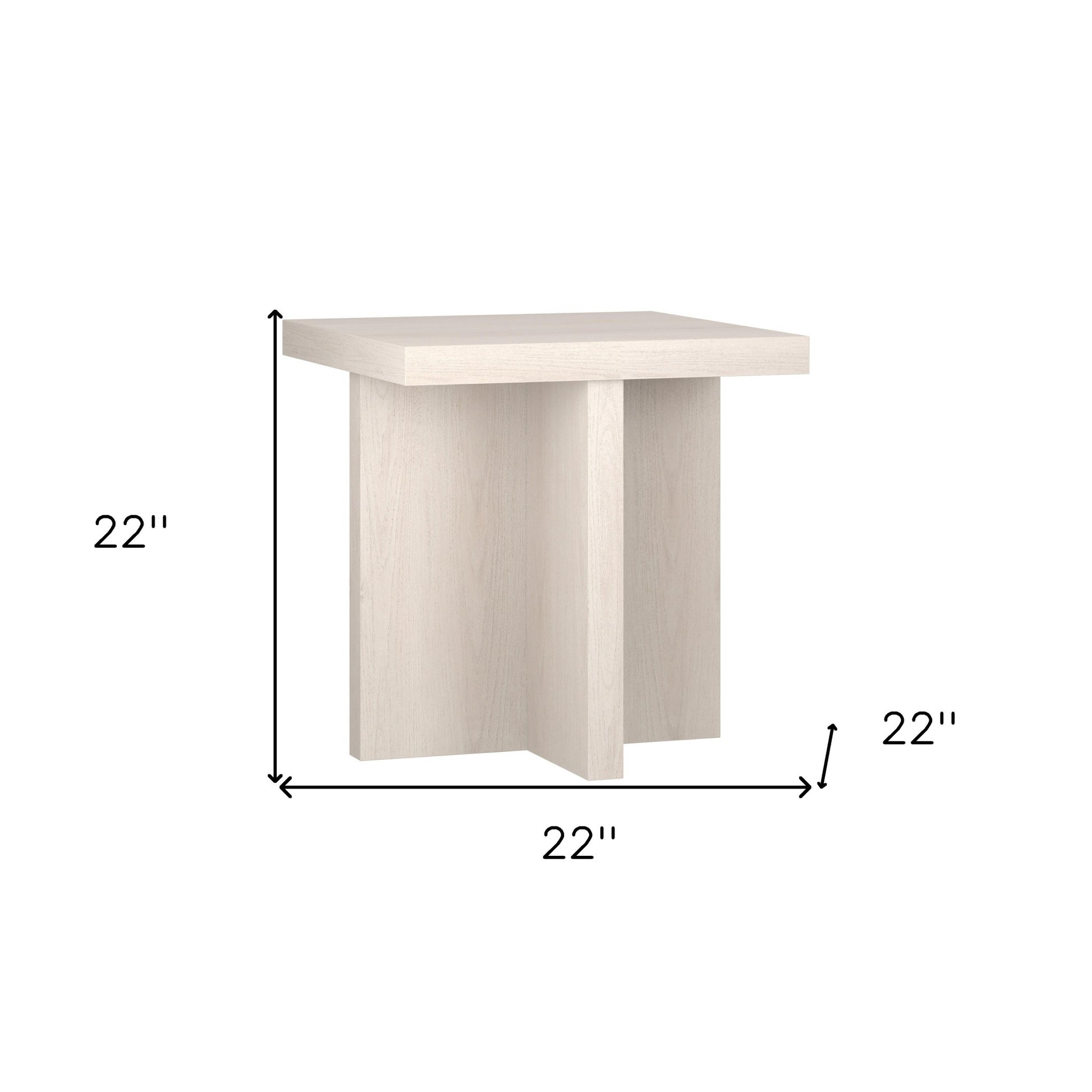 Modern Home Decor - Alder White End Table