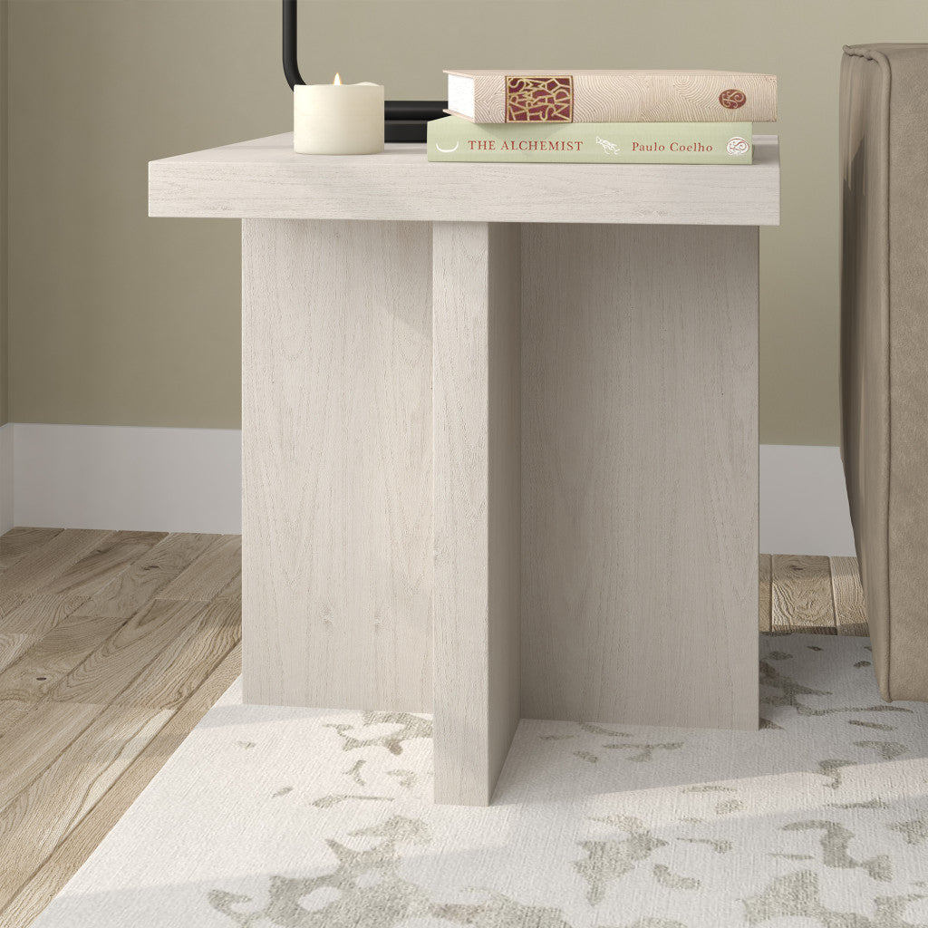 Modern Home Decor - Alder White End Table