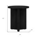 Black Wood End Table - 22