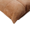 Set of Two 18" Tan Cowhide Throw Pillows