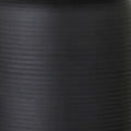15" Black and Gold Ceramic Cylinder Table Lamp With White Drum Shade