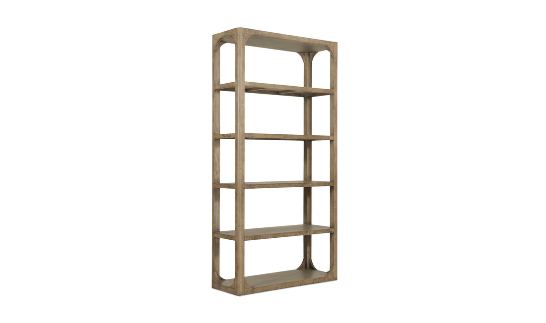 Modern Brown Abbott Bookshelf - Stylish Storage for Every Room