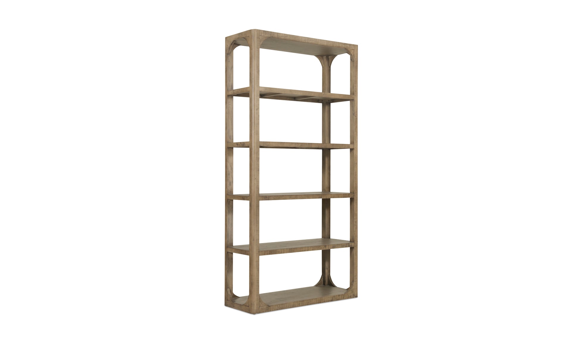 Modern Brown Abbott Bookshelf - Stylish Storage for Every Room