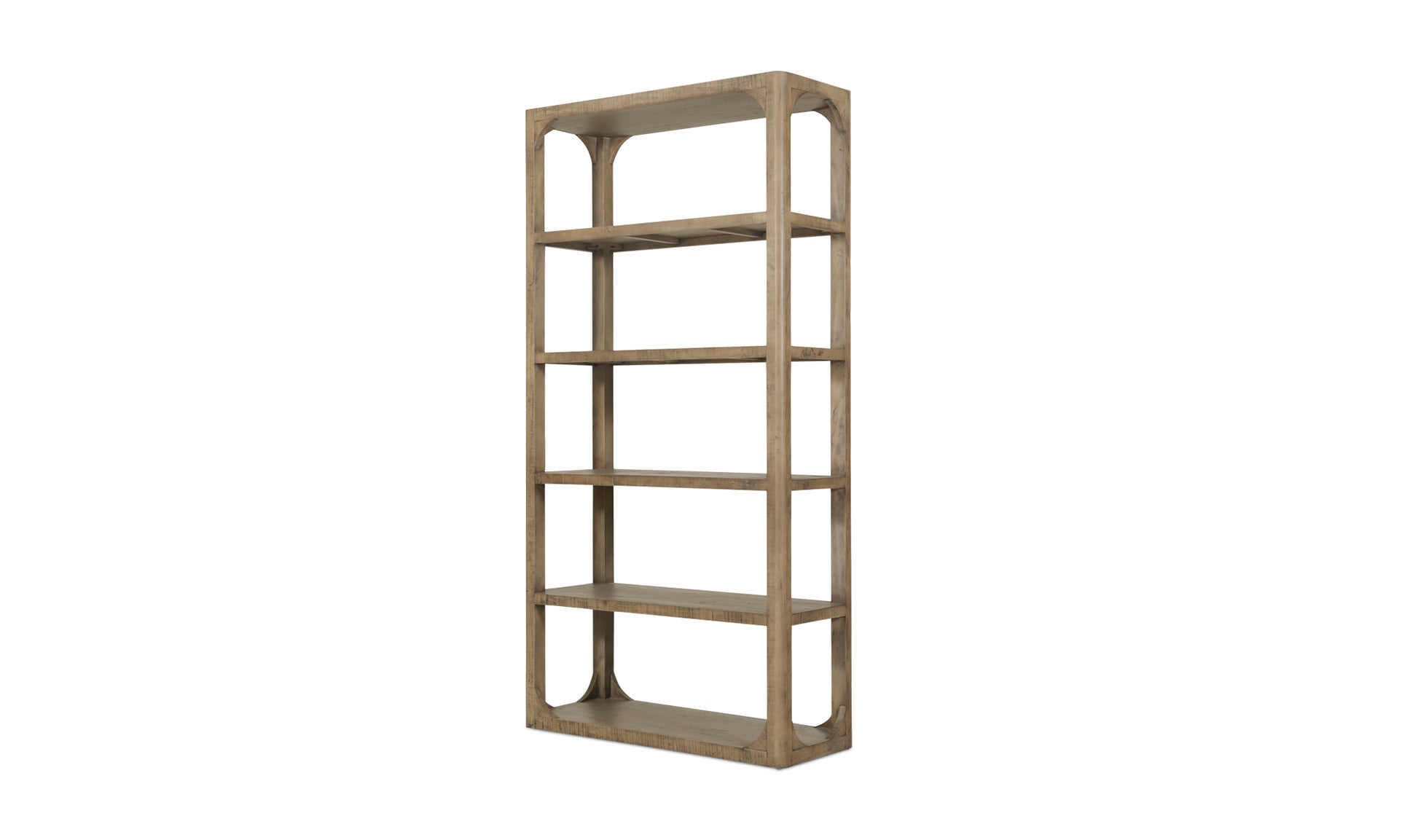 Modern Brown Abbott Bookshelf - Stylish Storage for Every Room