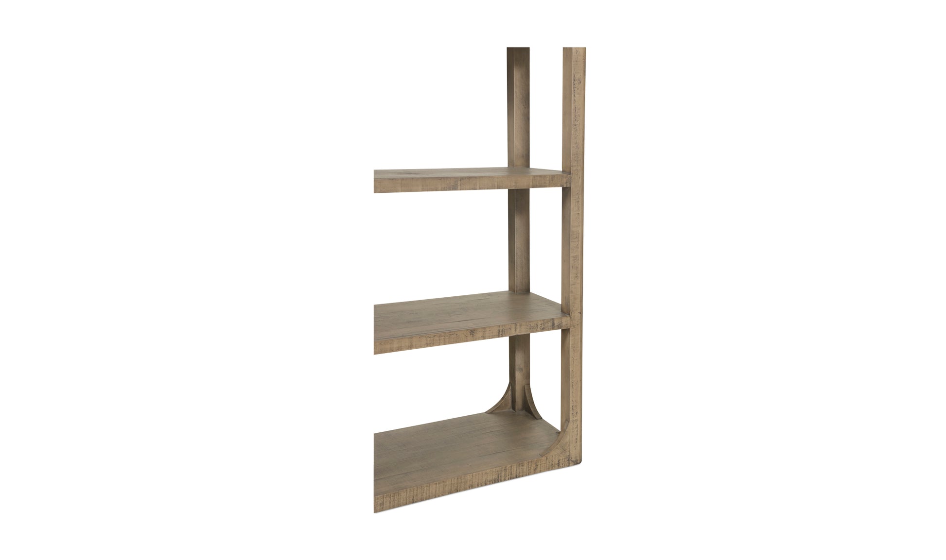 Modern Brown Abbott Bookshelf - Stylish Storage for Every Room