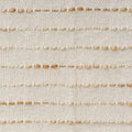 50" X 60" White And Brown Cotton Blend Woven Striped Throw Blanket with Fringe