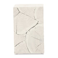 20" Whitewash Solid Wood Block Handmade Square End Table