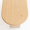 60" Natural Solid Wood Oval Console Table
