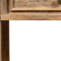 28" Distressed Natural One Drawer Solid Wood Nightstand