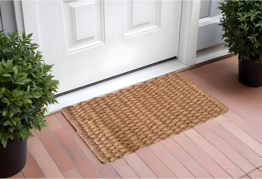 24" X 36" Brown Coir Weave Outdoor Door Mat