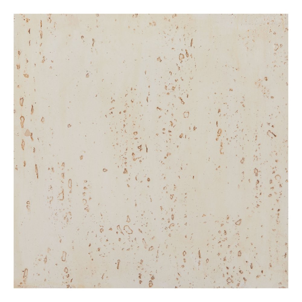 20" Beige Faux Stone Square End Table