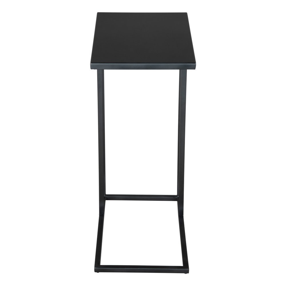24" Black Iron Abstract End Table