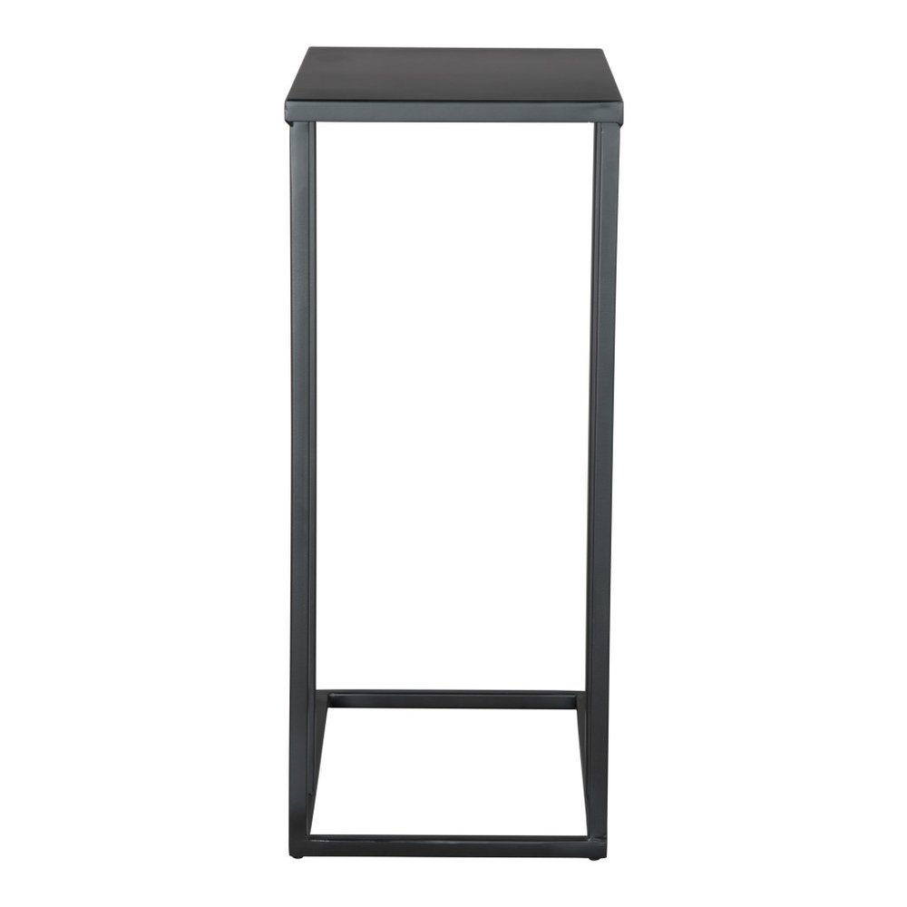 24" Black Iron Abstract End Table