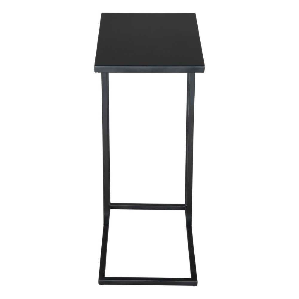 24" Black Iron Abstract End Table