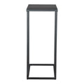 24" Black Iron Abstract End Table