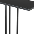 24" Black Iron Abstract End Table