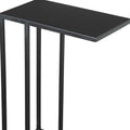 24" Black Iron Abstract End Table