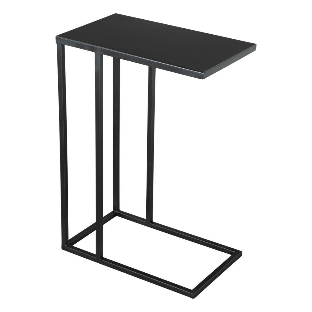 24" Black Iron Abstract End Table
