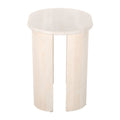 24" Natural Solid Wood Oval End Table