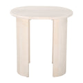 24" Natural Solid Wood Oval End Table