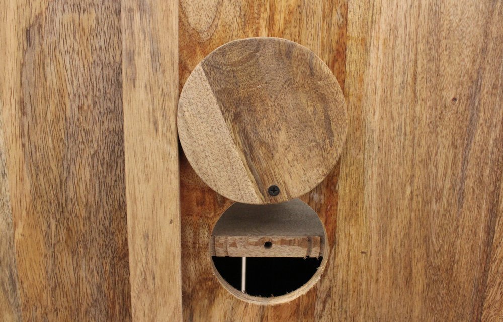 118" Antiqued White Distressed Solid Wood Sideboard with 8 Glass Doors