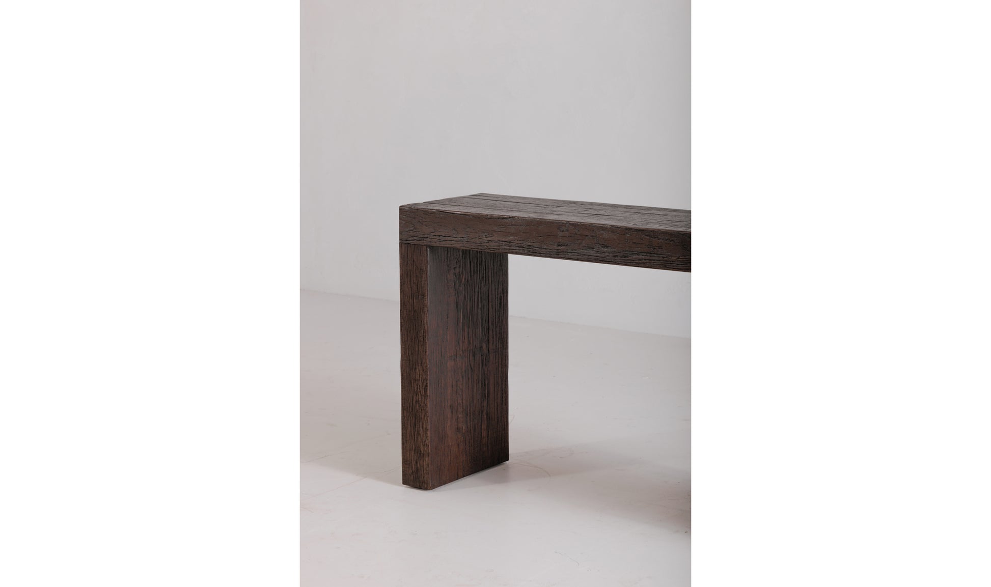 Rustic Evander Oak Console Table