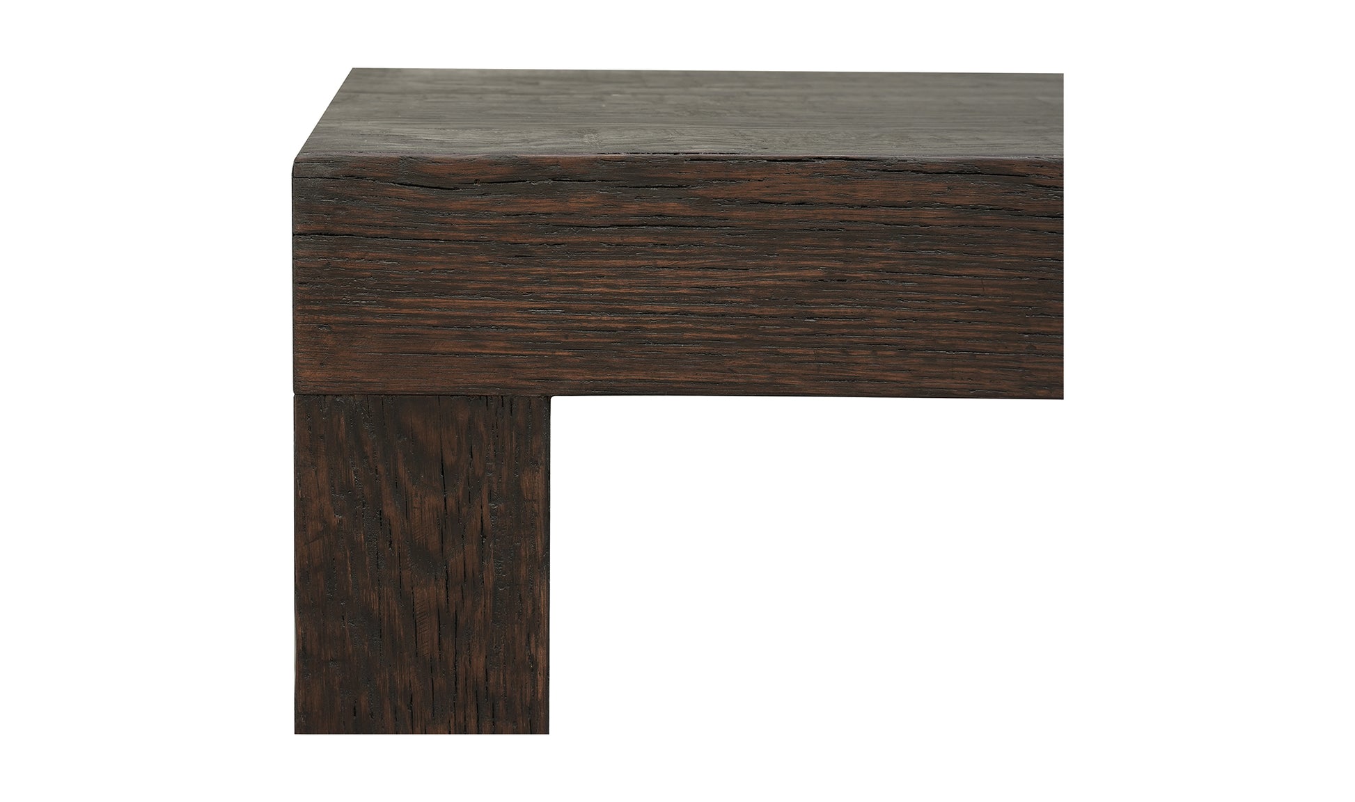 Rustic Evander Oak Console Table