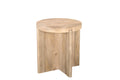 Natural Wood End Table - Cross Leg