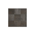 22" Gray Distressed Solid Wood Square Block End Table