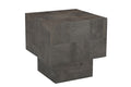 Gray Distressed Wood End Table - High-End Furniture