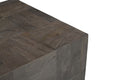 Gray Distressed Wood End Table - High-End Furniture