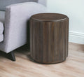 Distressed Wood End Table - High-End Furniture